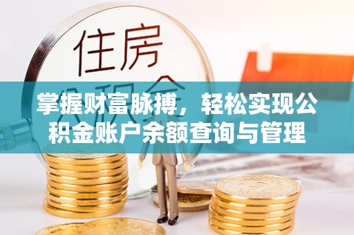 大园掌握财富脉搏，轻松实现公积金账户余额查询与管理