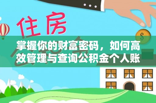 大园掌握你的财富密码，如何高效管理与查询公积金个人账户信息