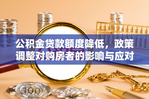 大园公积金贷款额度降低，政策调整对购房者的影响与应对策略
